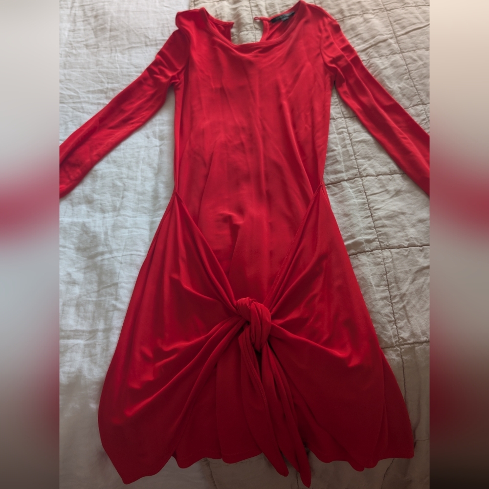 Rachel Zoe Elegant Red Knot Dress